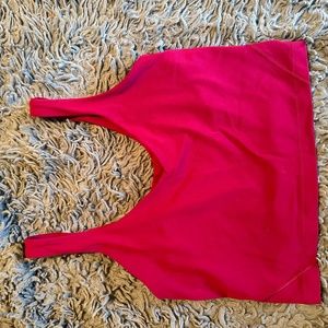 Lulu pomegranate top like new crop tank